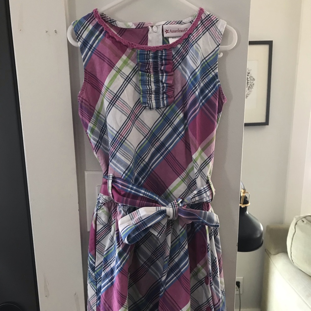American Girl Plaid Party dress